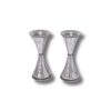 925 Sterling Silver Candlesticks with hammered finish – handcrafted Shabbat set