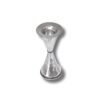 Single 925 Sterling Silver Candlestick – modern shape and hammered design