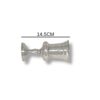 925 Sterling Silver Kiddush cup in horizontal position – 14.5cm with measurement