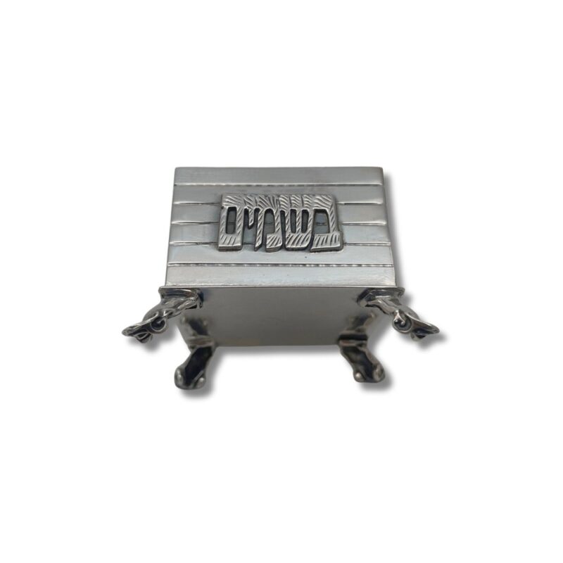Front panel of Sterling Silver Havdalah Besamim Box with Besamim inscription
