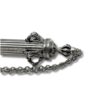 Detailed view of the base and chain of a Yad Torah