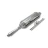 925 Silver Megillat Esther Case with decorative handle and removable scroll bar