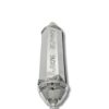 Close-up of engraved 'Megillat Esther' Hebrew letters on polished silver case