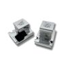 Sterling Silver Tefillin Boxes with the words “קשרם” and “ידך” engraved on each side