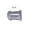 Side view of the 925 Sterling Silver Kiddush Cup with a hammered finish, showing a clear measurement of 8.5 cm in width.