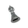 Top-down view of the Havdalah Candle Holder’s oval-shaped opening, highlighting the decorative border with fine bead-like accents