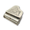 Piano-shaped Sterling Silver Spice Box with engraved top and besamim design