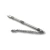 Sterling silver small Torah pointer with floral decorations and chain