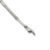 Close-up of the hand-shaped tip on a silver Torah pointer
