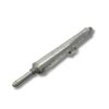 Full Purim scroll case in silver with extended handle and handcrafted details