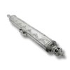 Sterling Silver Megillat Esther Holder – side view of entire closed scroll case