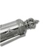 Crown-shaped top of handcrafted Megillah holder with ornate design