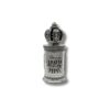 Front view of 925 Sterling Silver Megillat Esther Case with crown top