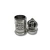 Opened 925 Sterling Silver Megillat Esther Case showing detailed interior
