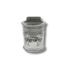 Handcrafted 925 Sterling Silver Charity Box with floral engravings and “Tzedakah” lettering.