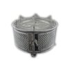 925 Sterling Silver Passover Seder plate with intricate crown design