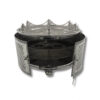 Silver Seder plate box with open doors and internal matzah compartments