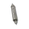 925 Silver Shaddai Mezuzah with intricate vine detailing and prominent Shin letter embossed in center