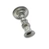Angled side view of the polished Havdalah candle holder lying down