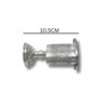Side profile of a 925 Sterling Silver Havdalah Candle Holder with detailed floral engravings on both the base and body, shown with a 10.5 cm width measurement for size reference.