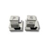 925 sterling silver tefillin boxes engraved brick-patterned texture