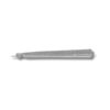 Side view of full 925 Sterling Silver Torah Yad with hammered finish and straight edge